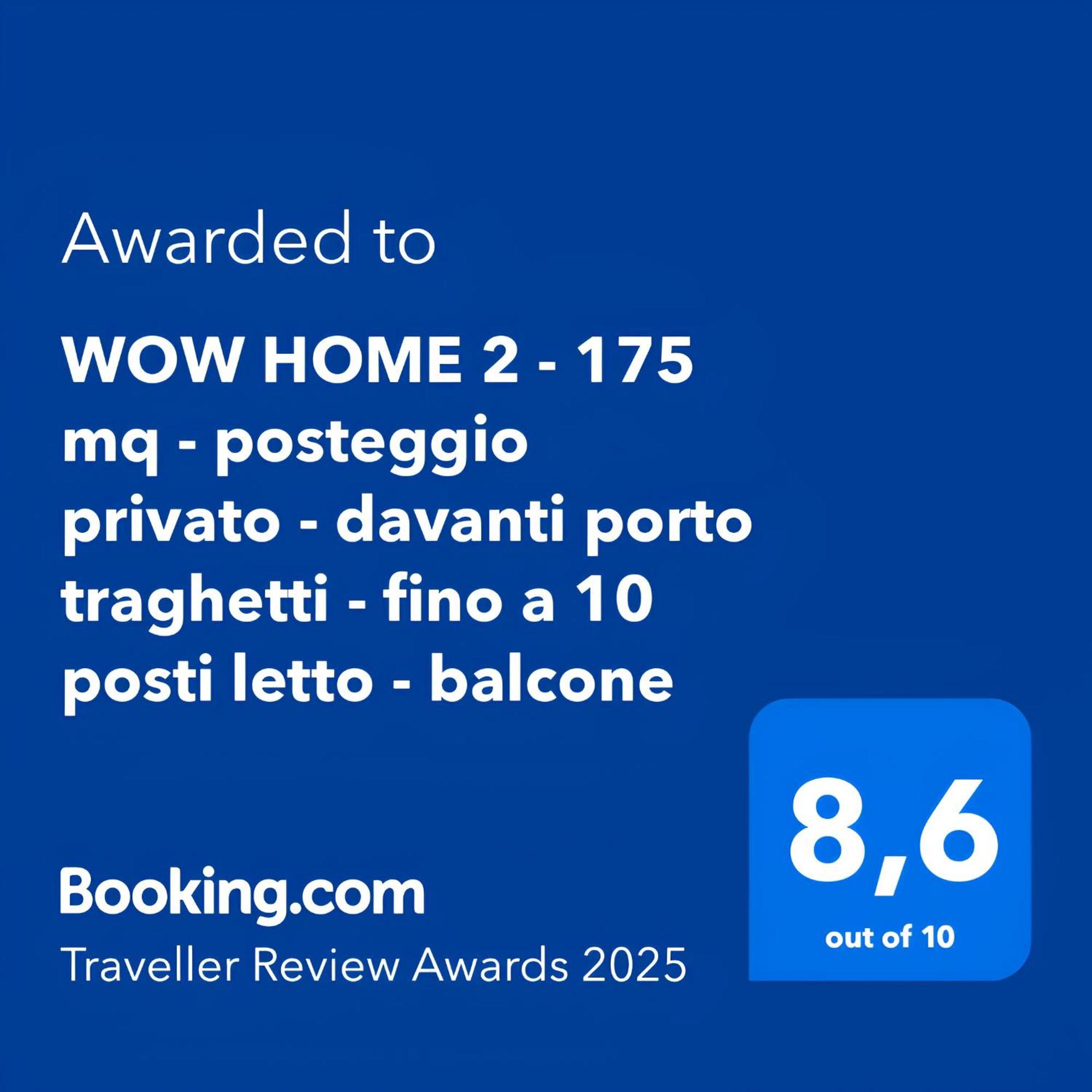 Wow Home 2 - 175 Mq - Posteggio Privato - Davanti Porto Traghetti - Fino A 10 Posti Letto - Balcone Cenova Dış mekan fotoğraf